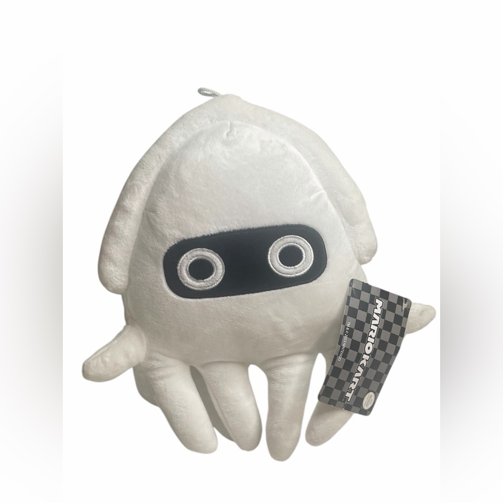Club Mocchi Mocchi Nintendo Super Mario Mega Blooper Plush Stuffed Toy White 10”